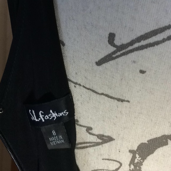 Vintage Inspired Pink and Black Dress - Picture 7 of 8